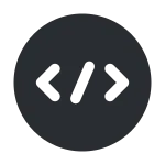 Code Circle SVG Icon